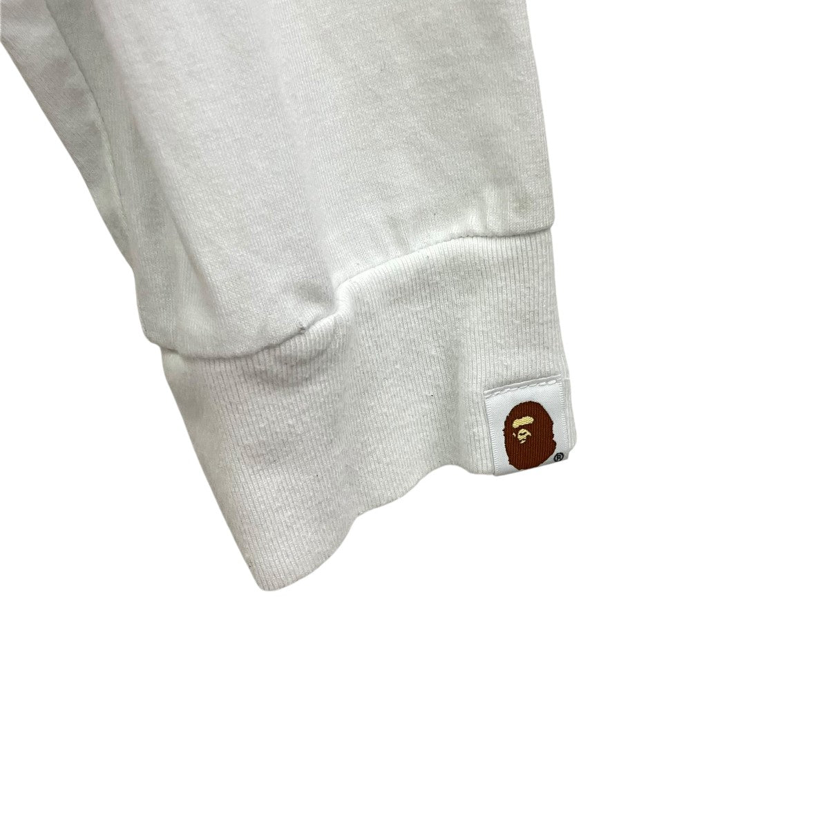 Bape Long Sleeve Tee White - Pre-owned
