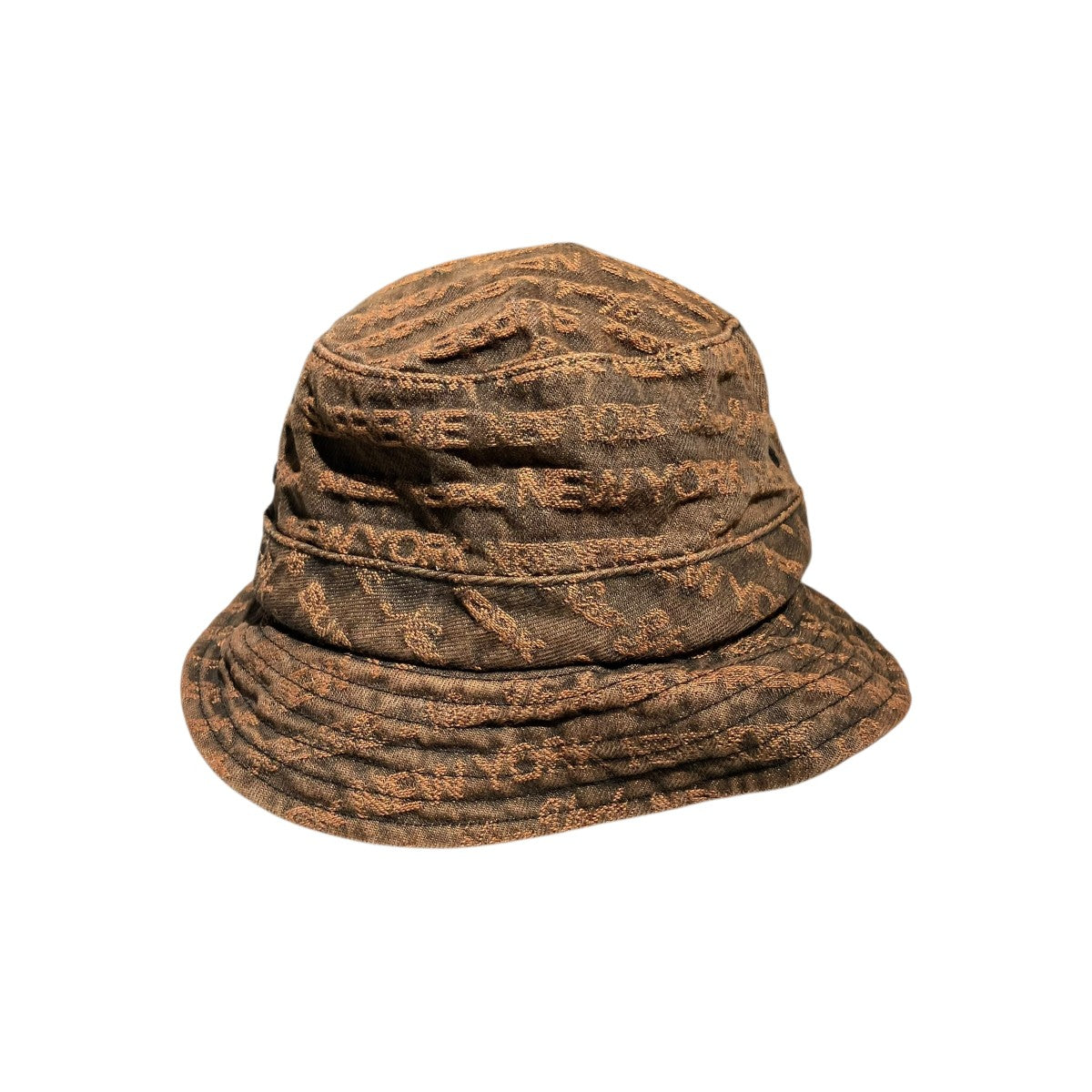 Supreme Multi Type Jacquard Bucket Hat Brown (FW22) - Pre-owned