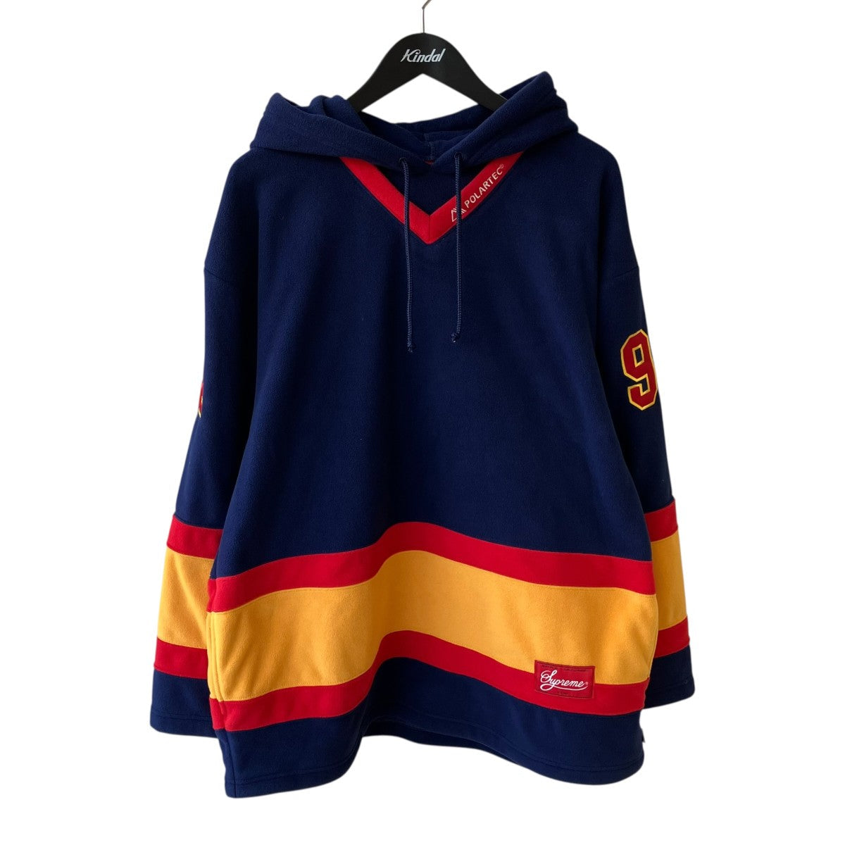 Supreme Polartec Hooded Hockey Jersey Navy - Pre-owned
