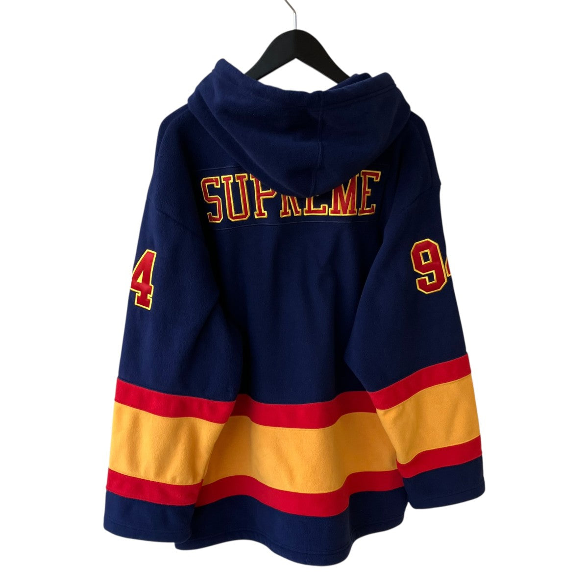 Supreme Polartec Hooded Hockey Jersey Navy - Pre-owned