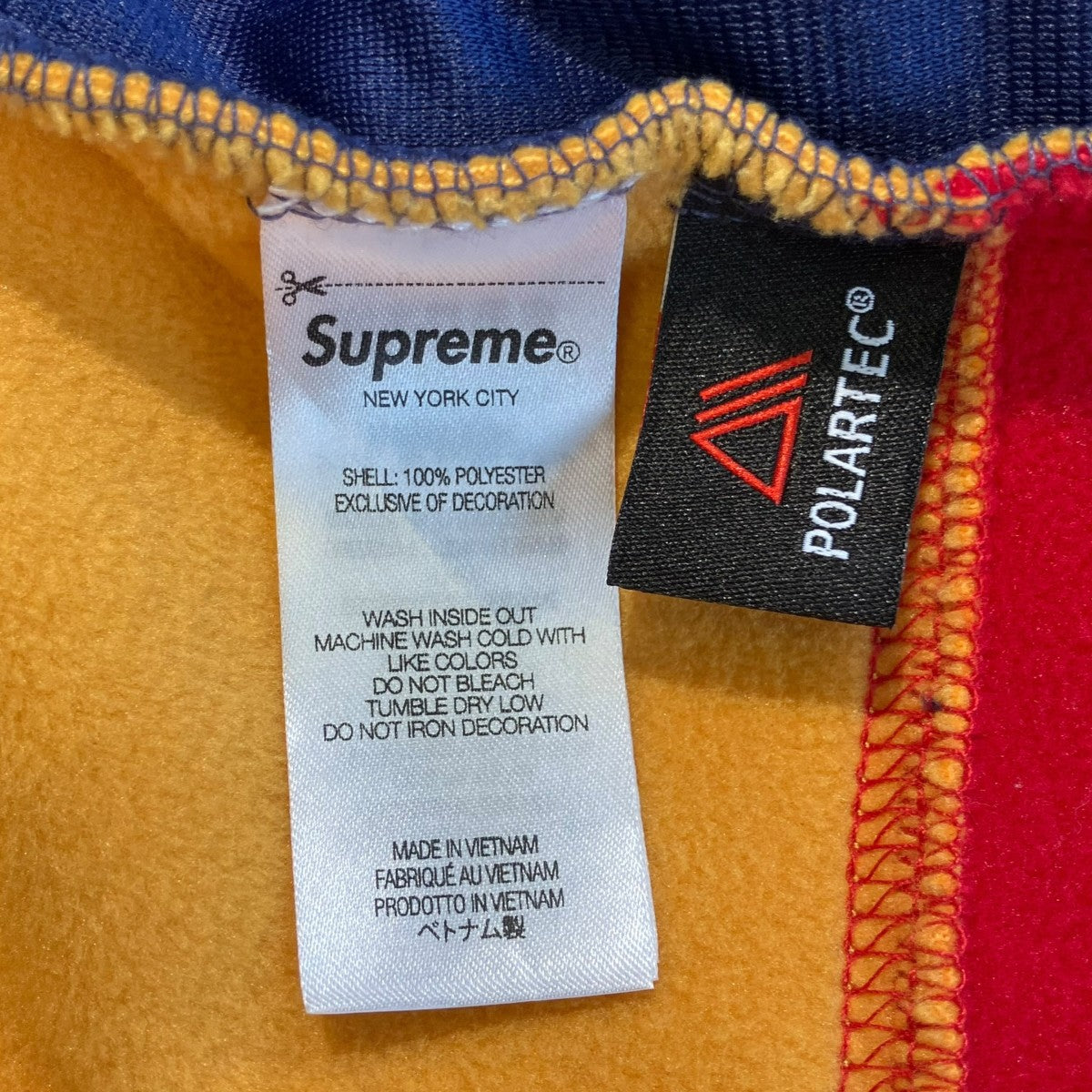 Supreme Polartec Hooded Hockey Jersey Navy - Pre-owned