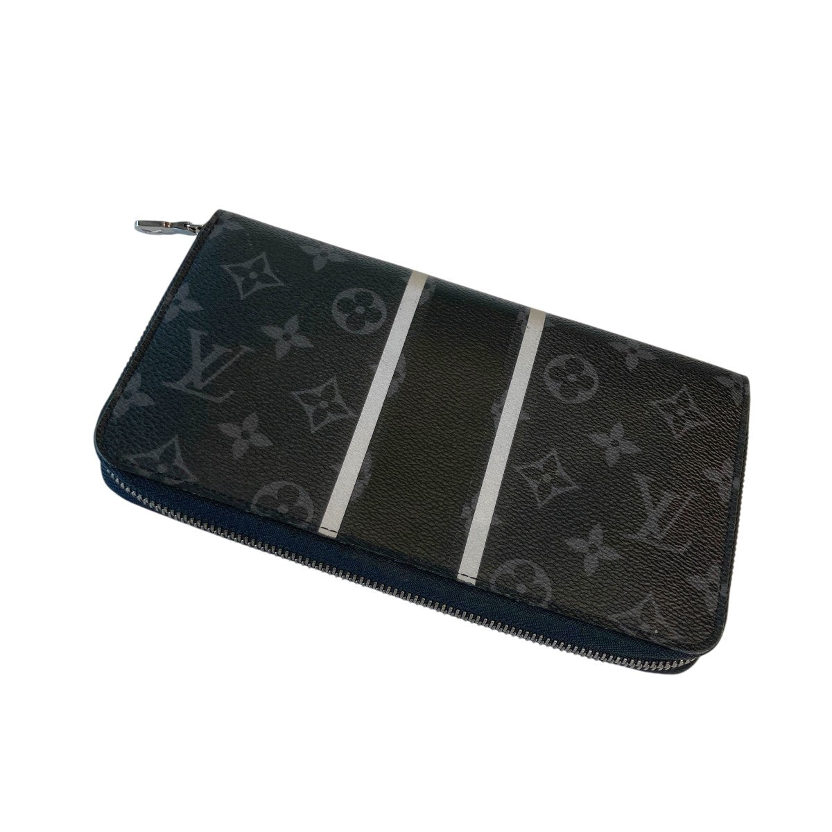 Louis Vuitton Flash Zippy Organizer Monogram Eclipse Long Wallet Black - Pre-owned