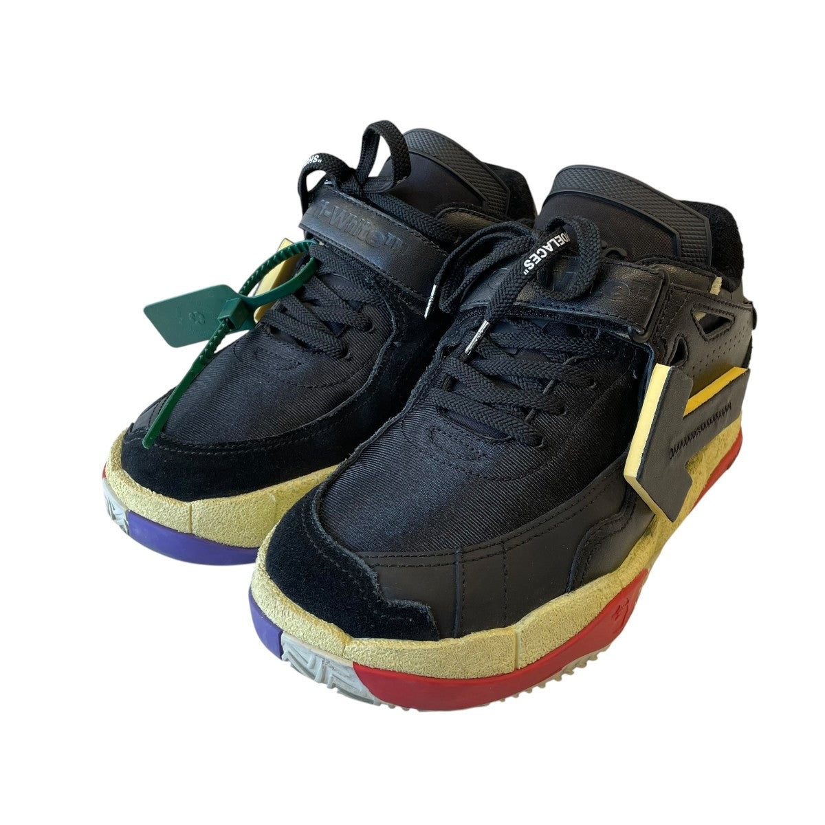 Off-White Low Top Puzzle Couture Sneakers Black - Pre-owned