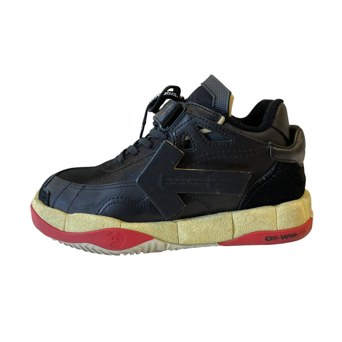 Off-White Low Top Puzzle Couture Sneakers Black - Pre-owned