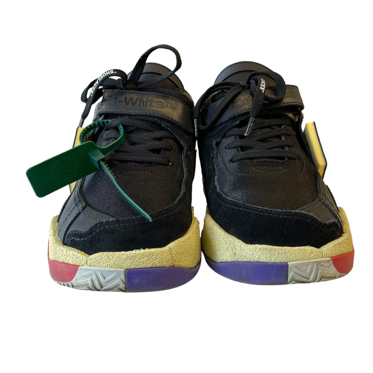 Off-White Low Top Puzzle Couture Sneakers Black - Pre-owned