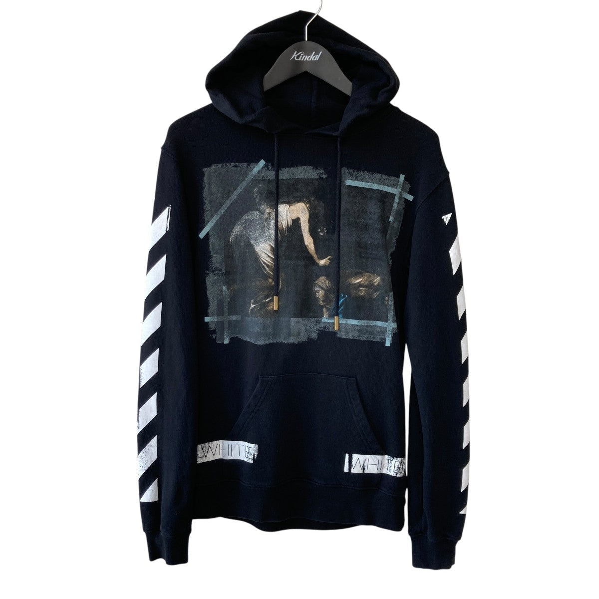 Off-White Pullover Hoodie Black - Pre-owned
