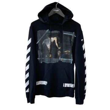 Off-White Pullover Hoodie Black - Pre-owned
