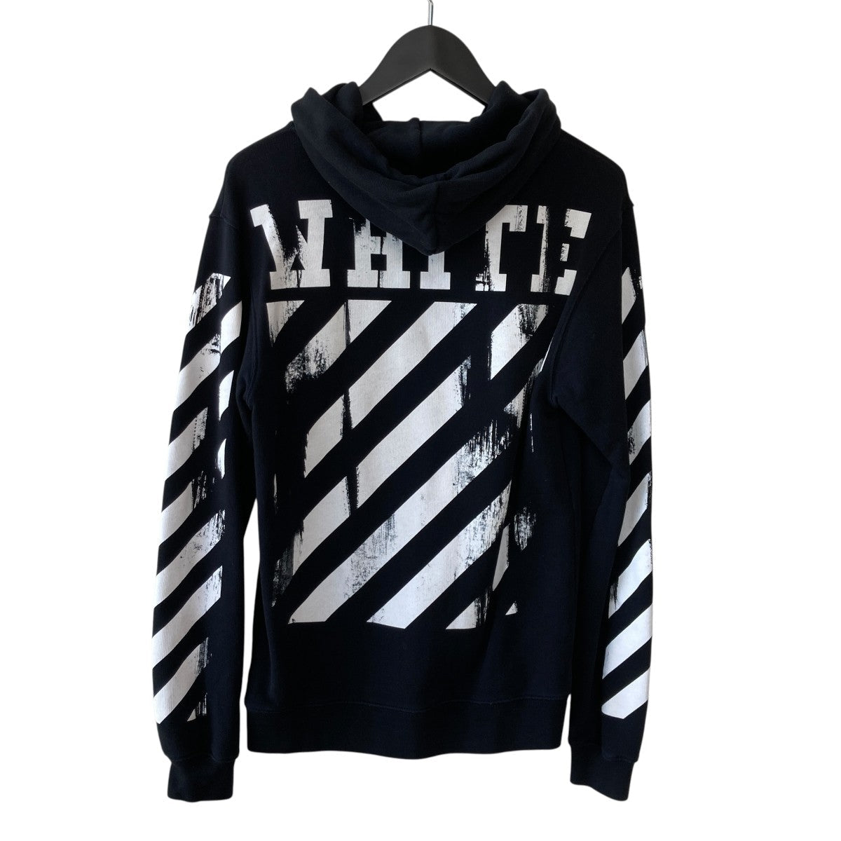 Off-White Pullover Hoodie Black - Pre-owned