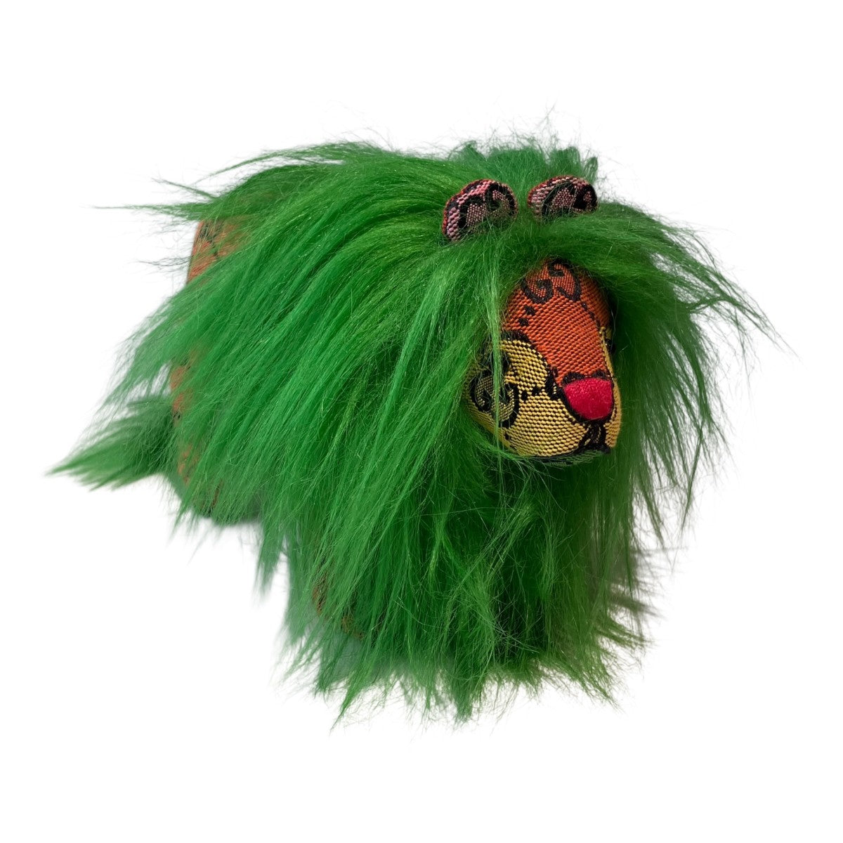 Gucci GG Decorative Lion Stuffed Toy Green / Orange - Pre-owned