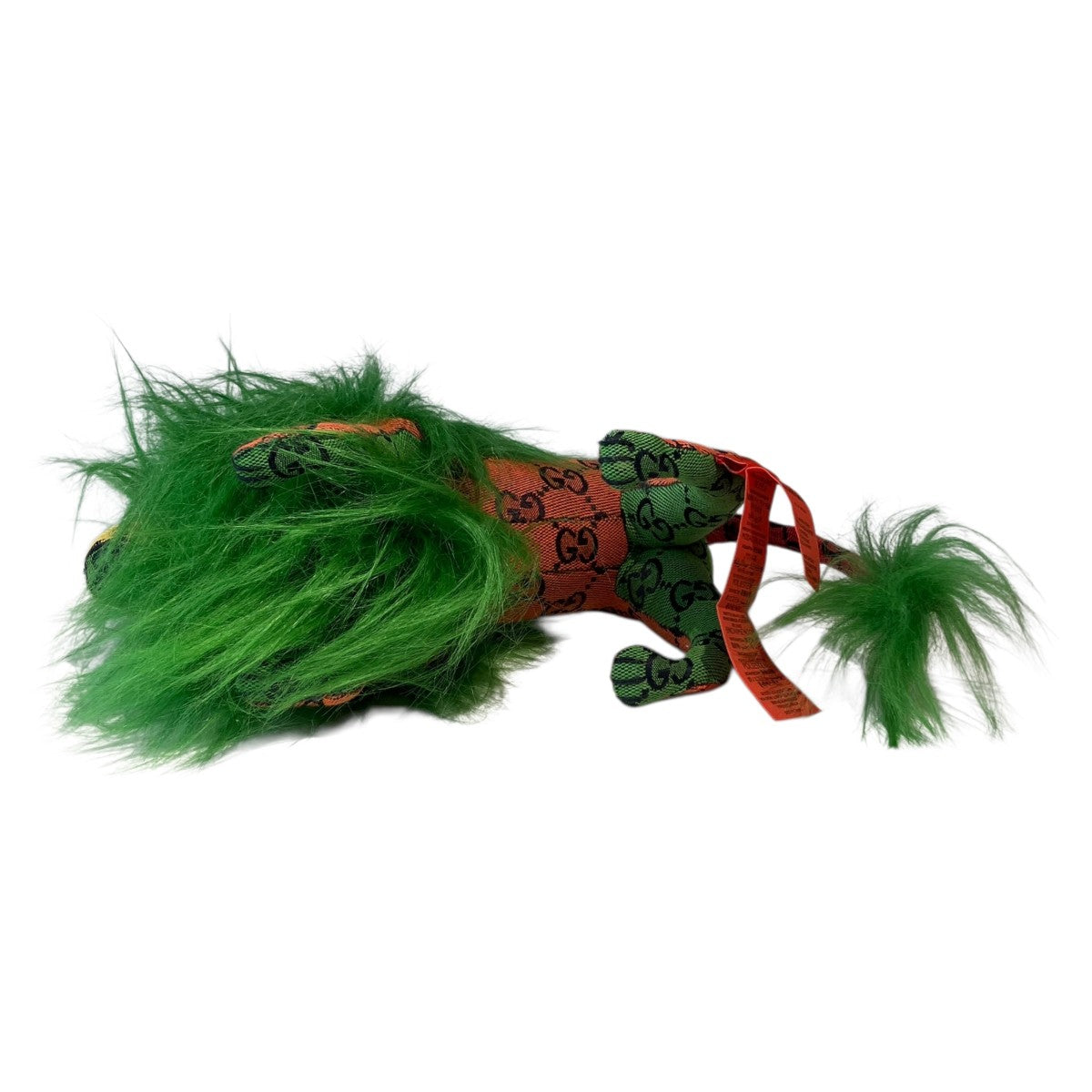 Gucci GG Decorative Lion Stuffed Toy Green / Orange - Pre-owned