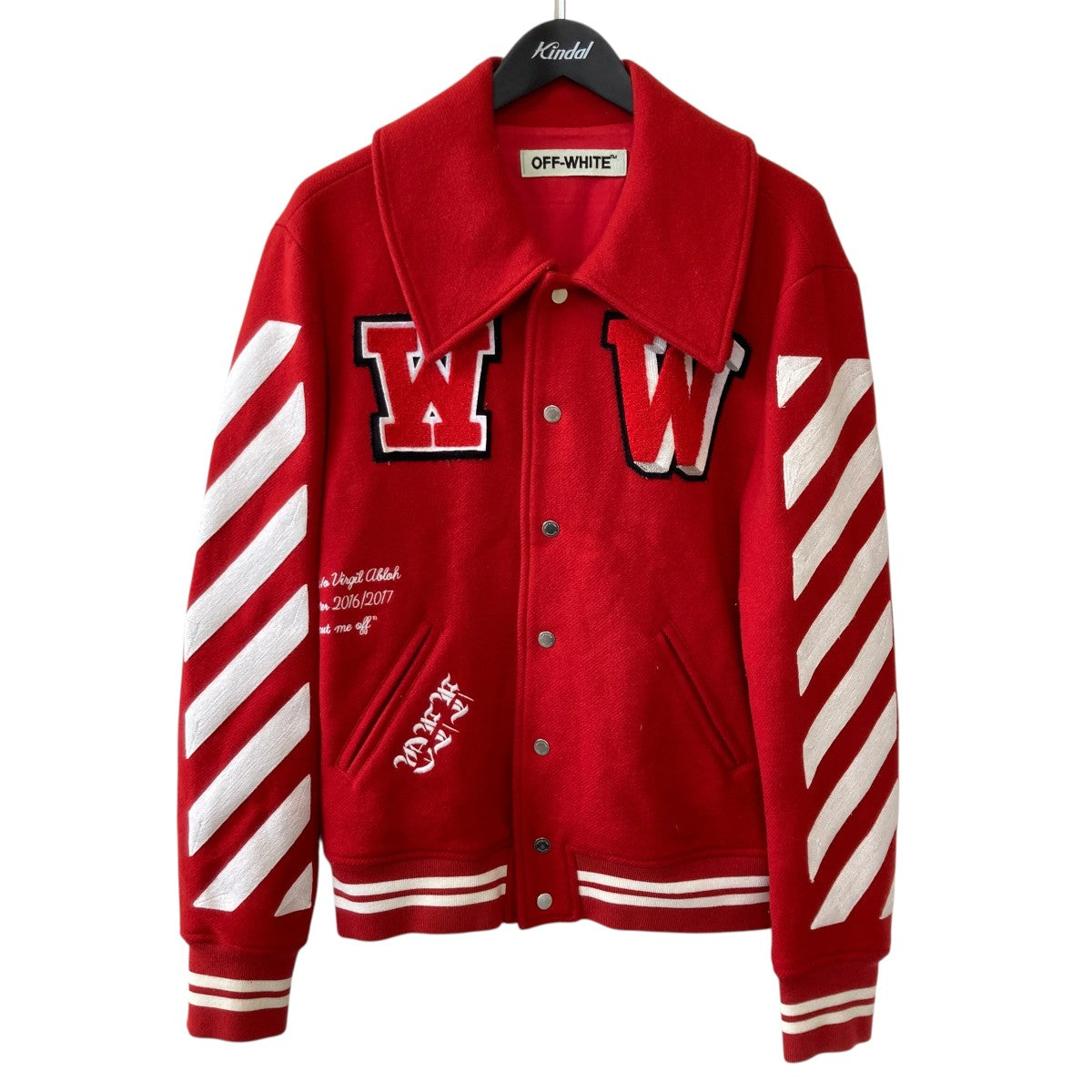 Off-White Stadium Jacket Red - Pre-owned