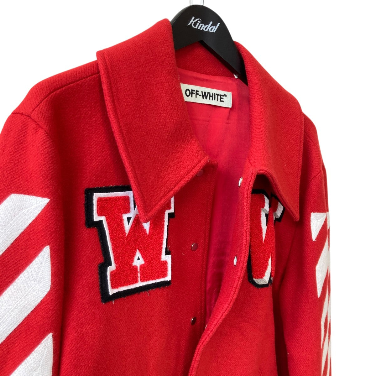 Off-White Stadium Jacket Red - Pre-owned