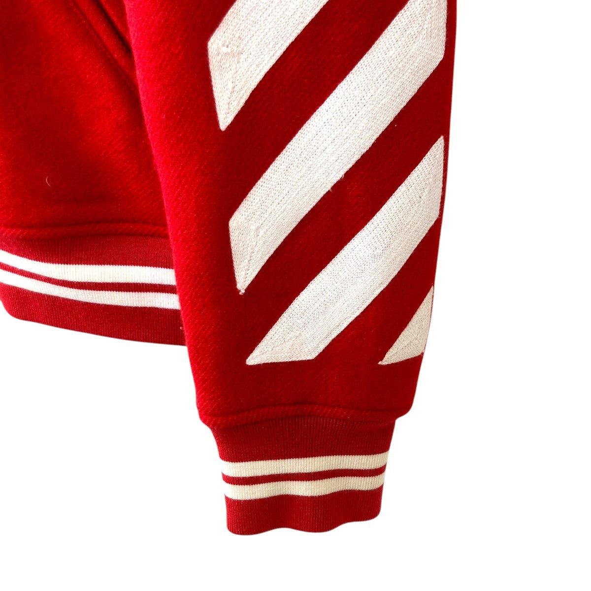Off-White Stadium Jacket Red - Pre-owned