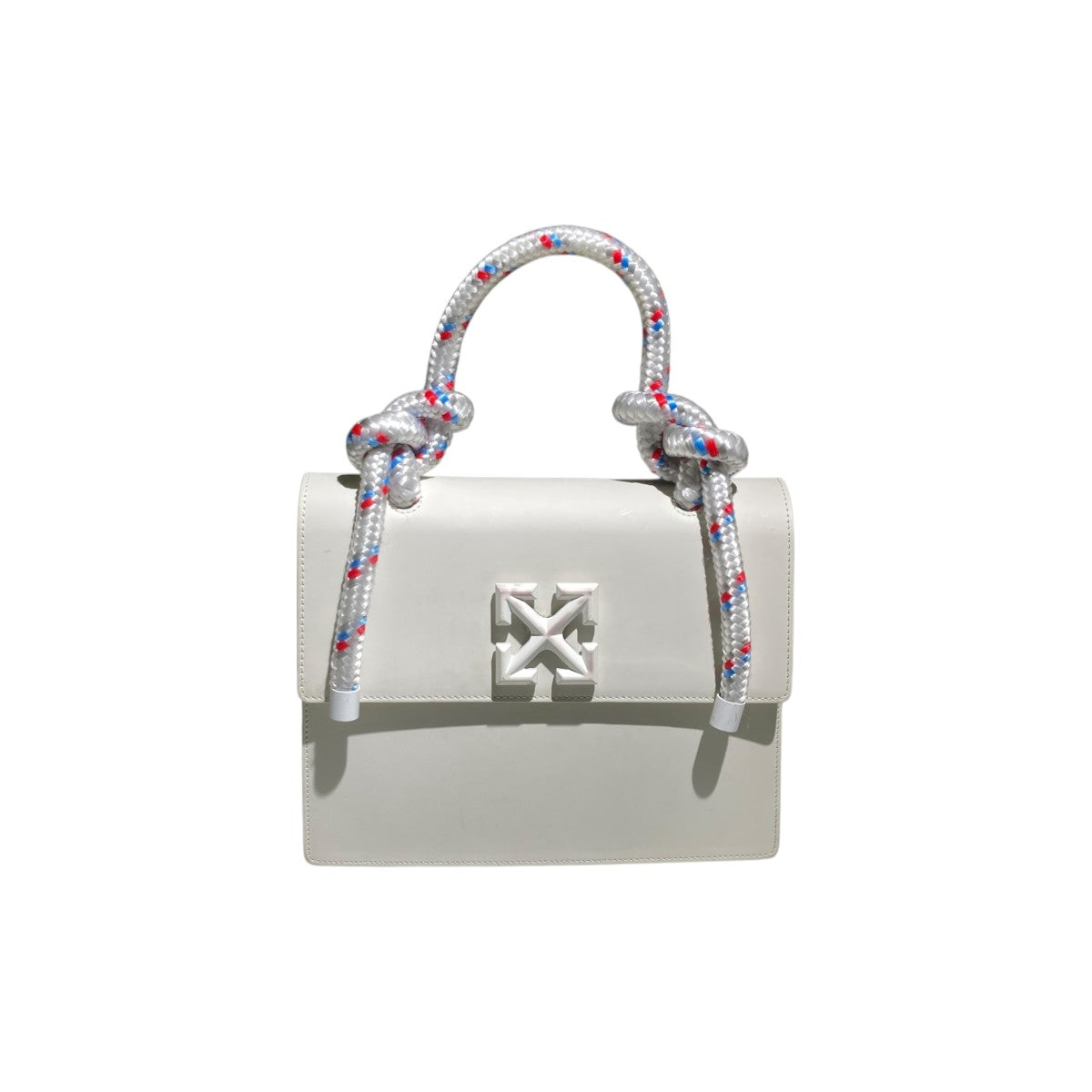 Off-White Gummy Jitney 2.8 Handbag White - Pre-owned