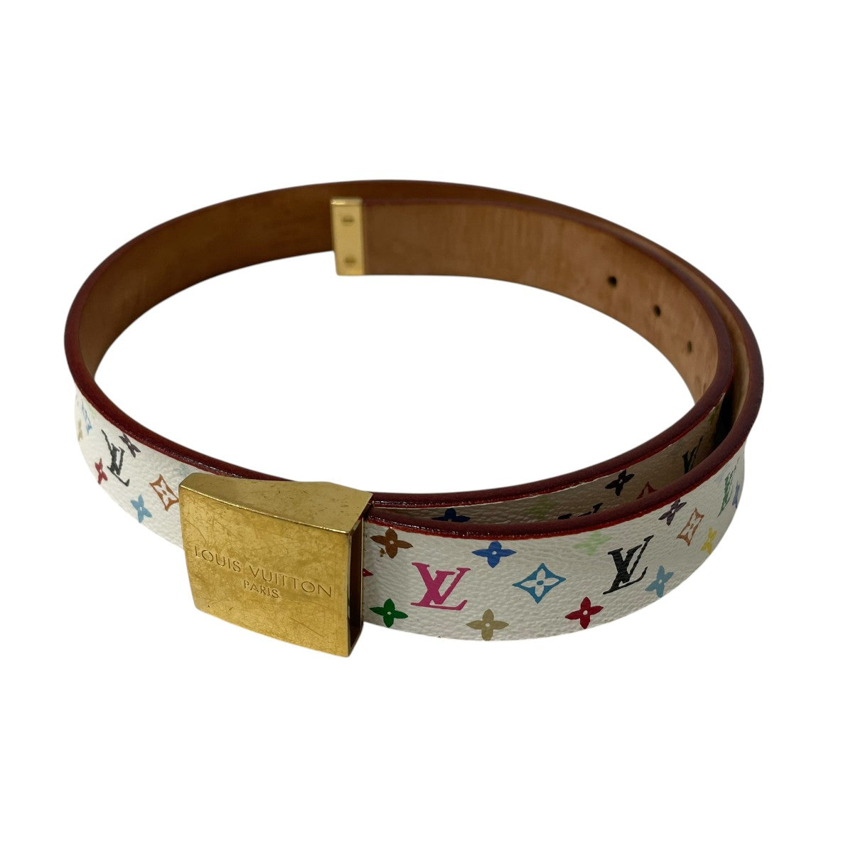 Louis Vuitton Multi Monogram Belt White - Pre-owned