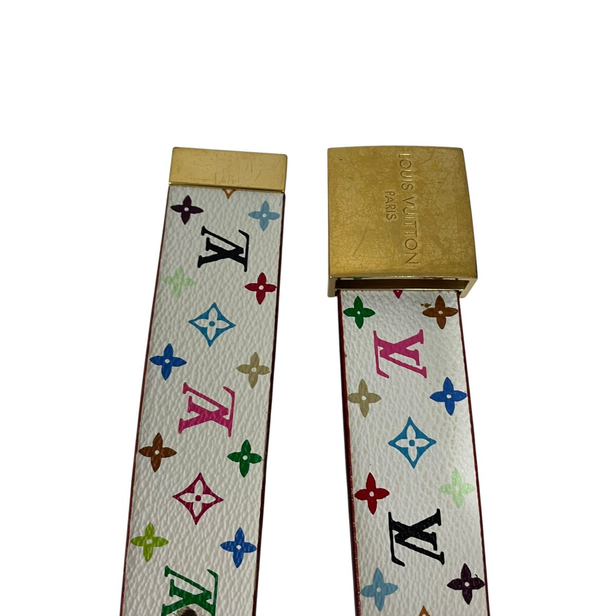 Louis Vuitton Multi Monogram Belt White - Pre-owned