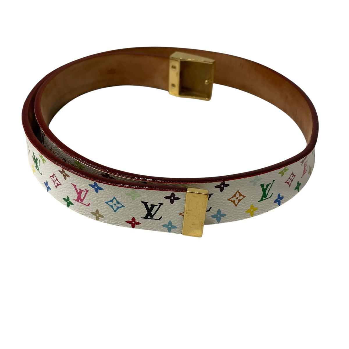 Louis Vuitton Multi Monogram Belt White - Pre-owned