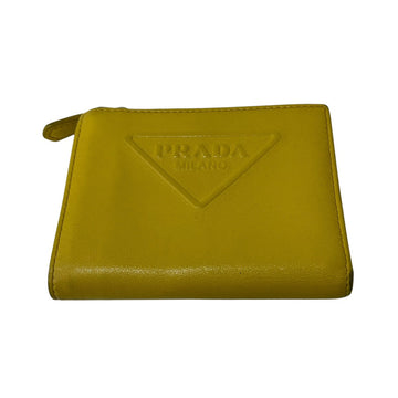 Prada Bifold Wallet Yellow - Pre-owned