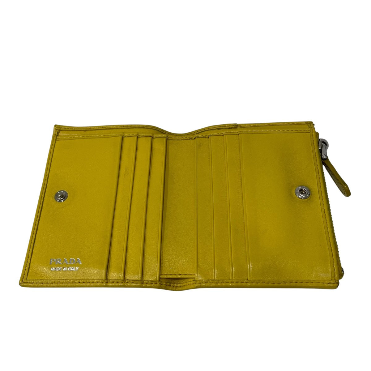 Prada Bifold Wallet Yellow - Pre-owned