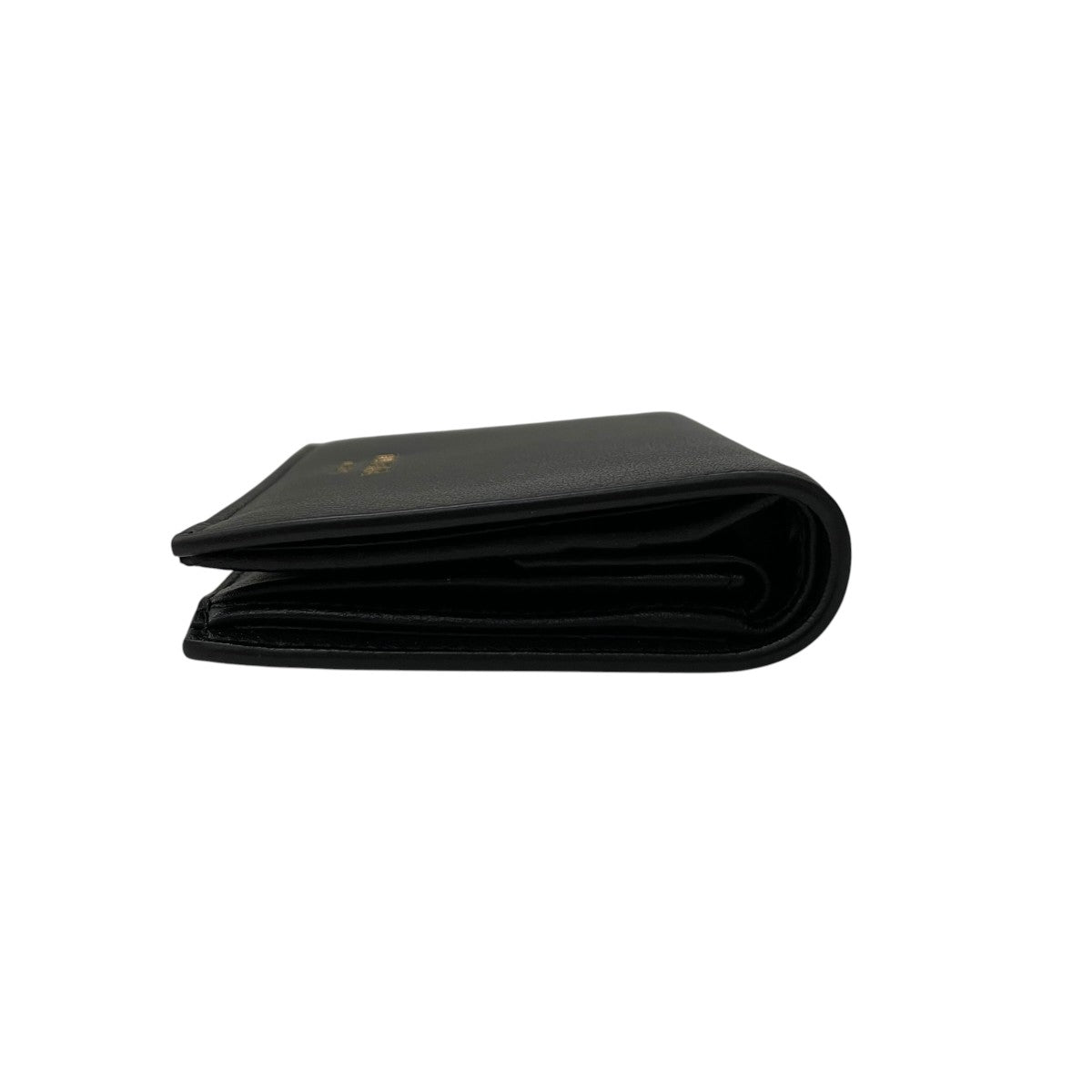 Prada Soft Grain Bifold Wallet Black - Pre-owned