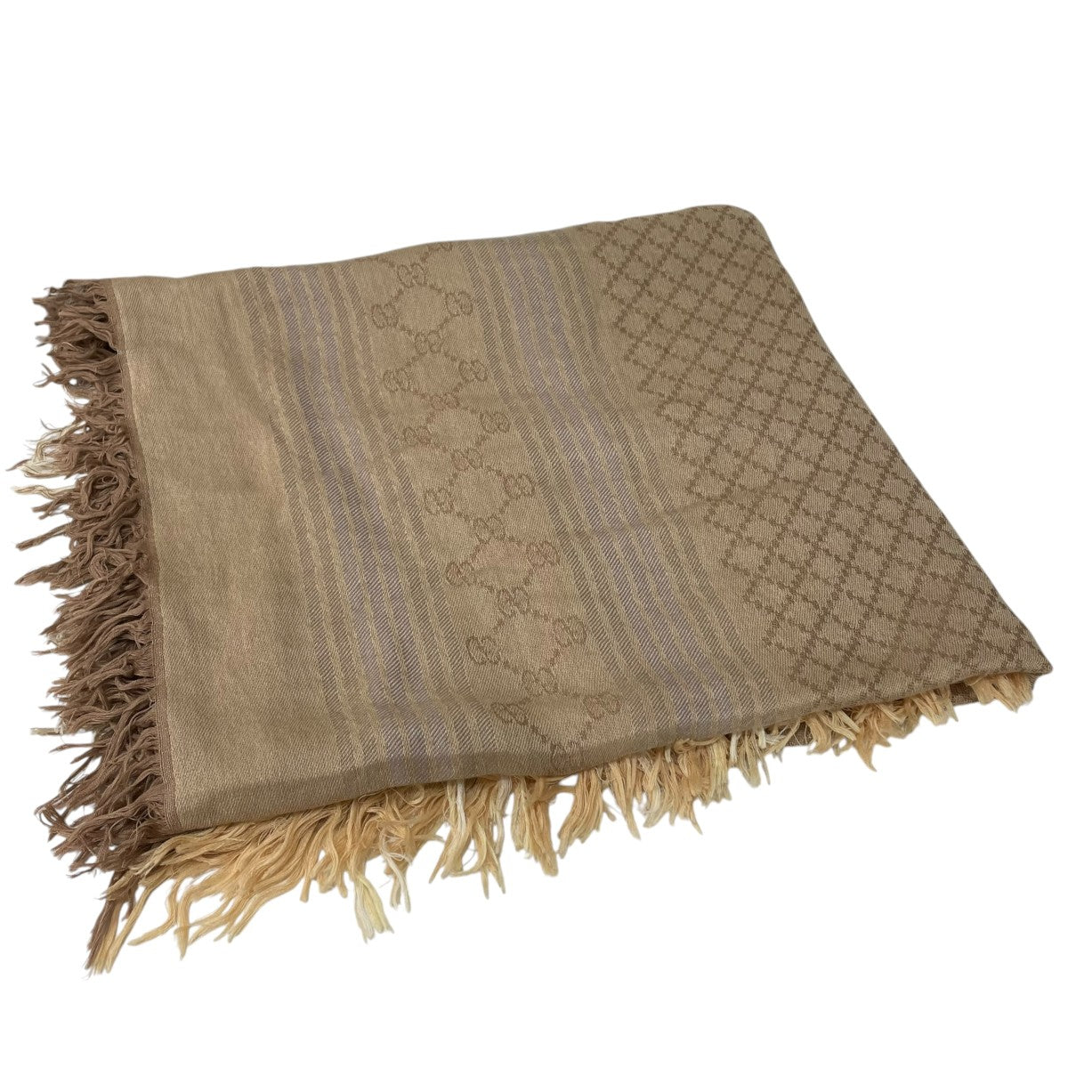 Gucci GG Large Stole Beige - Pre-owned
