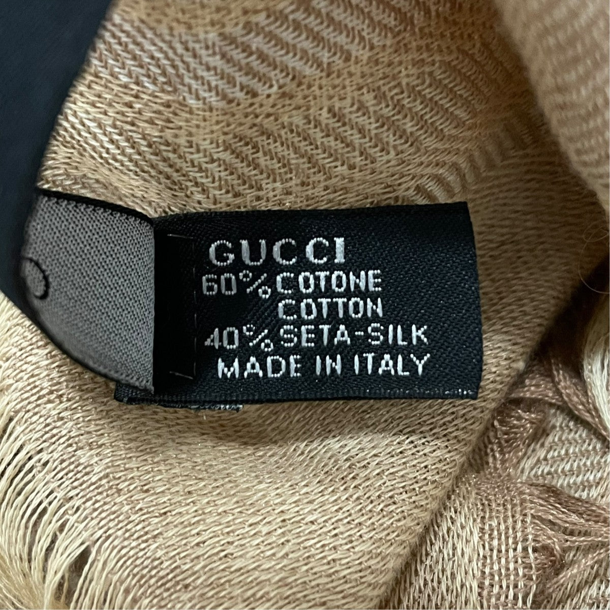 Gucci GG Large Stole Beige - Pre-owned