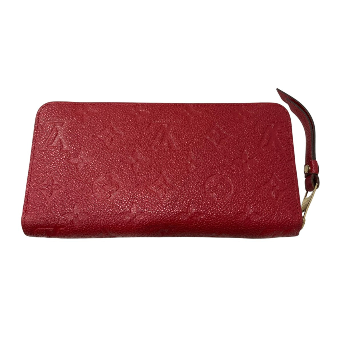 Louis Vuitton Monogram Empreinte Zippy Wallet Long Wallet Red - Pre-owned