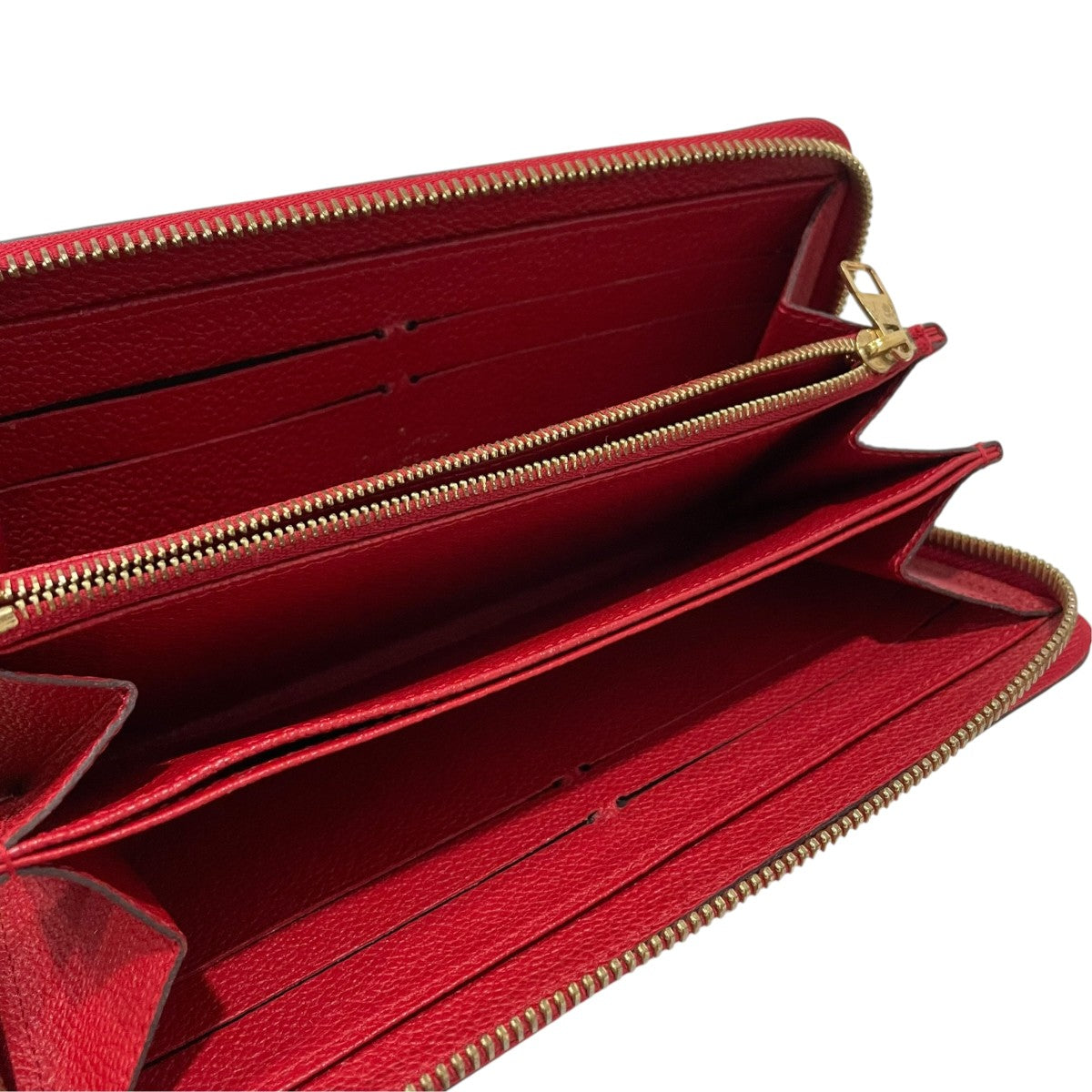 Louis Vuitton Monogram Empreinte Zippy Wallet Long Wallet Red - Pre-owned