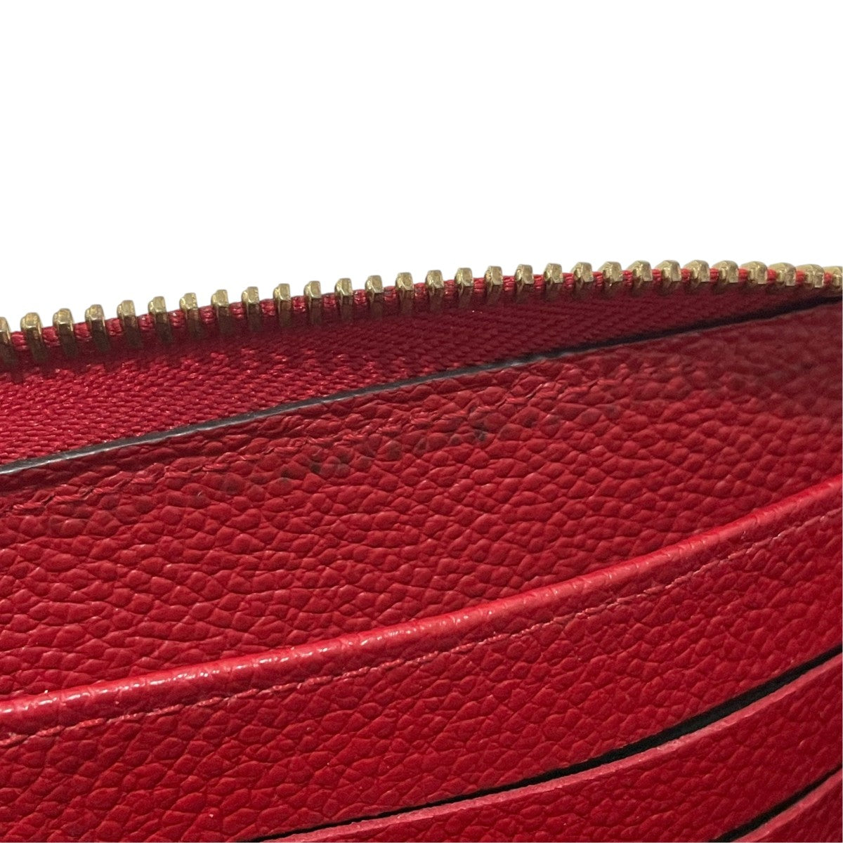 Louis Vuitton Monogram Empreinte Zippy Wallet Long Wallet Red - Pre-owned