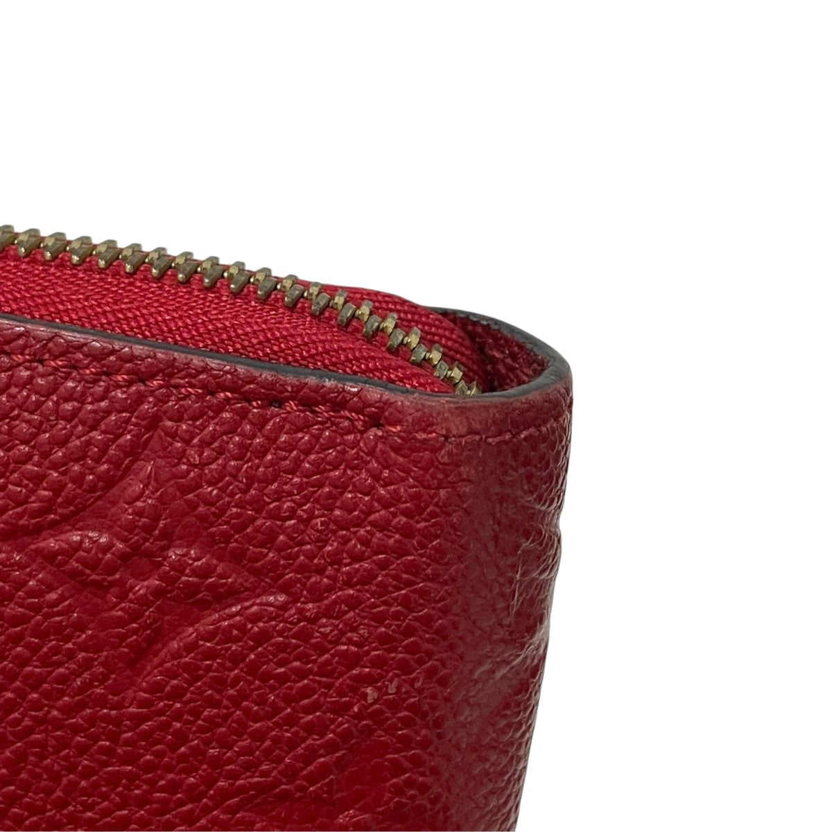 Louis Vuitton Monogram Empreinte Zippy Wallet Long Wallet Red - Pre-owned