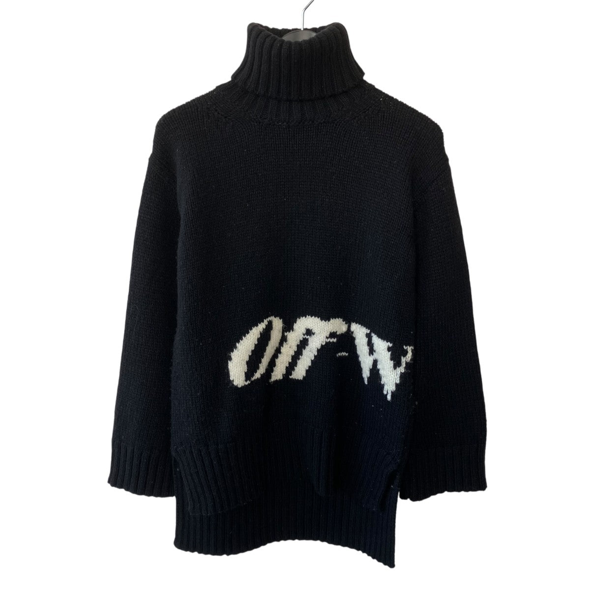Off-White Turtleneck Knit White/Black - Pre-owned