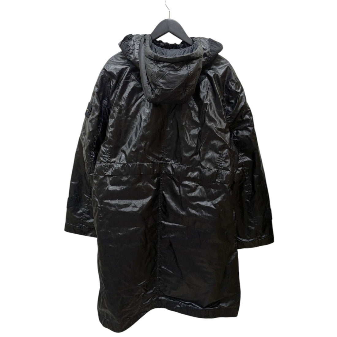 Stone Island Hooded Jacket Glass Cover Black