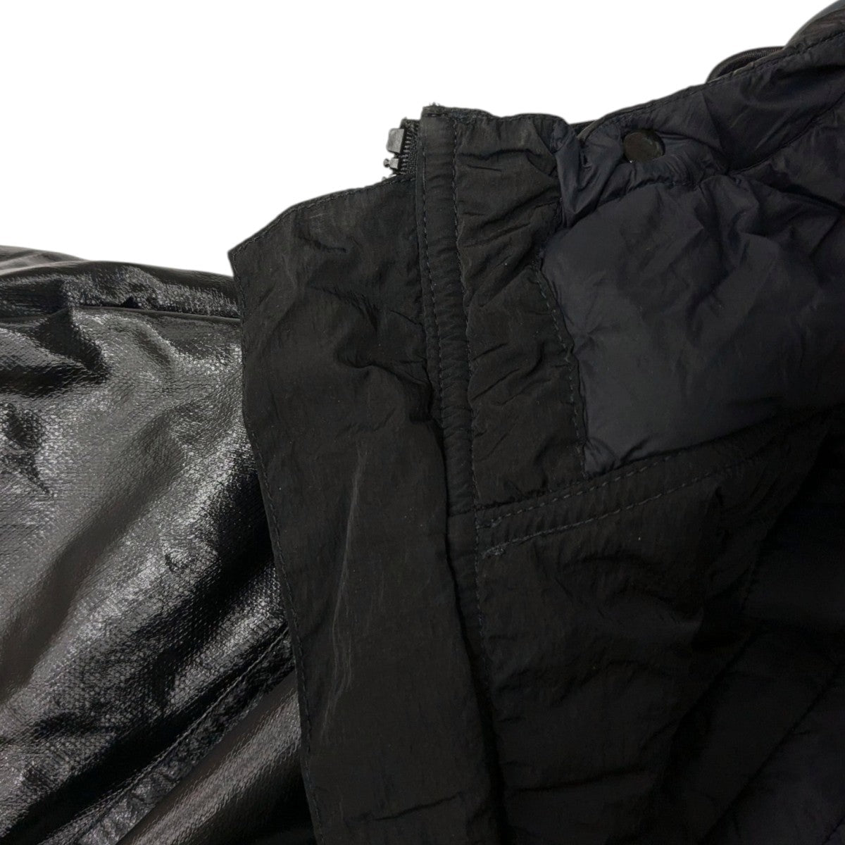 Stone Island Hooded Jacket Glass Cover Black - Pre-owned