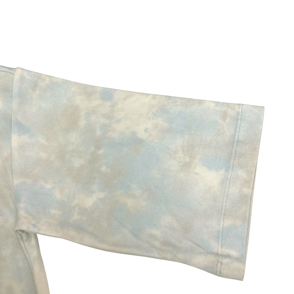 Off-White Tie Dye Meteor Shower Short Sleeve Dress Blue/Ivory - Pre-owned