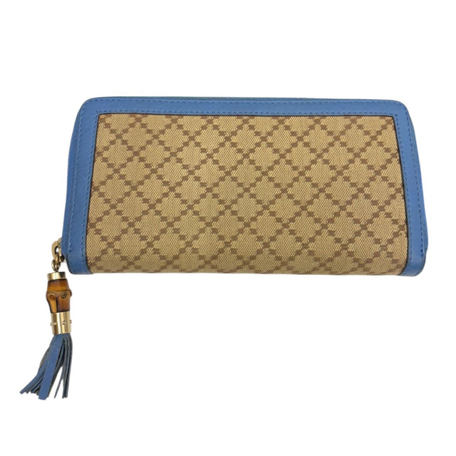 Gucci Long Wallet Beige / Sky Blue - Pre-owned