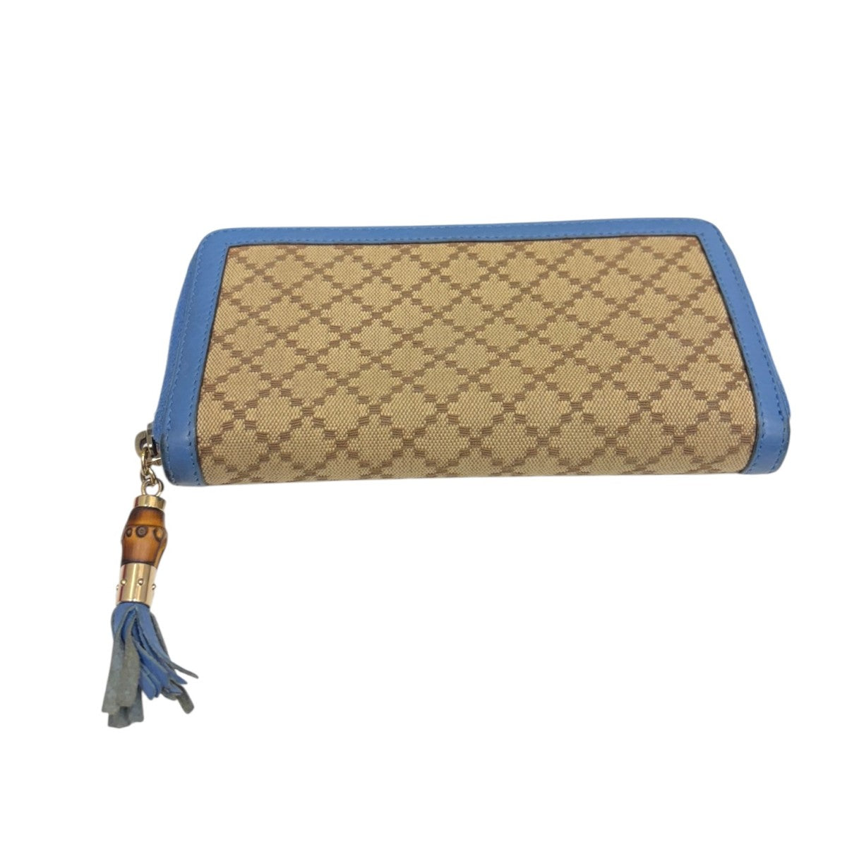 Gucci Long Wallet Beige / Sky Blue - Pre-owned