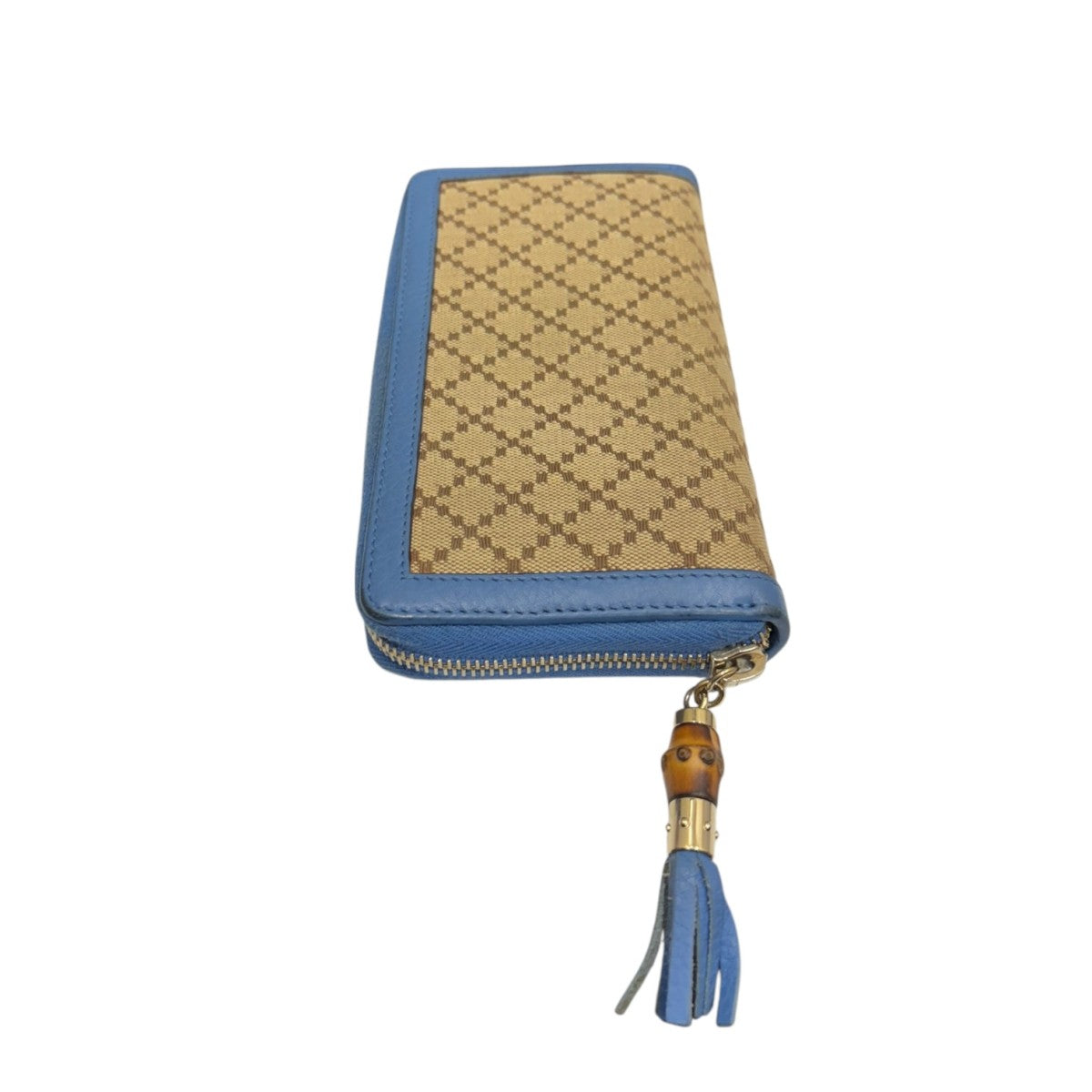 Gucci Long Wallet Beige / Sky Blue - Pre-owned
