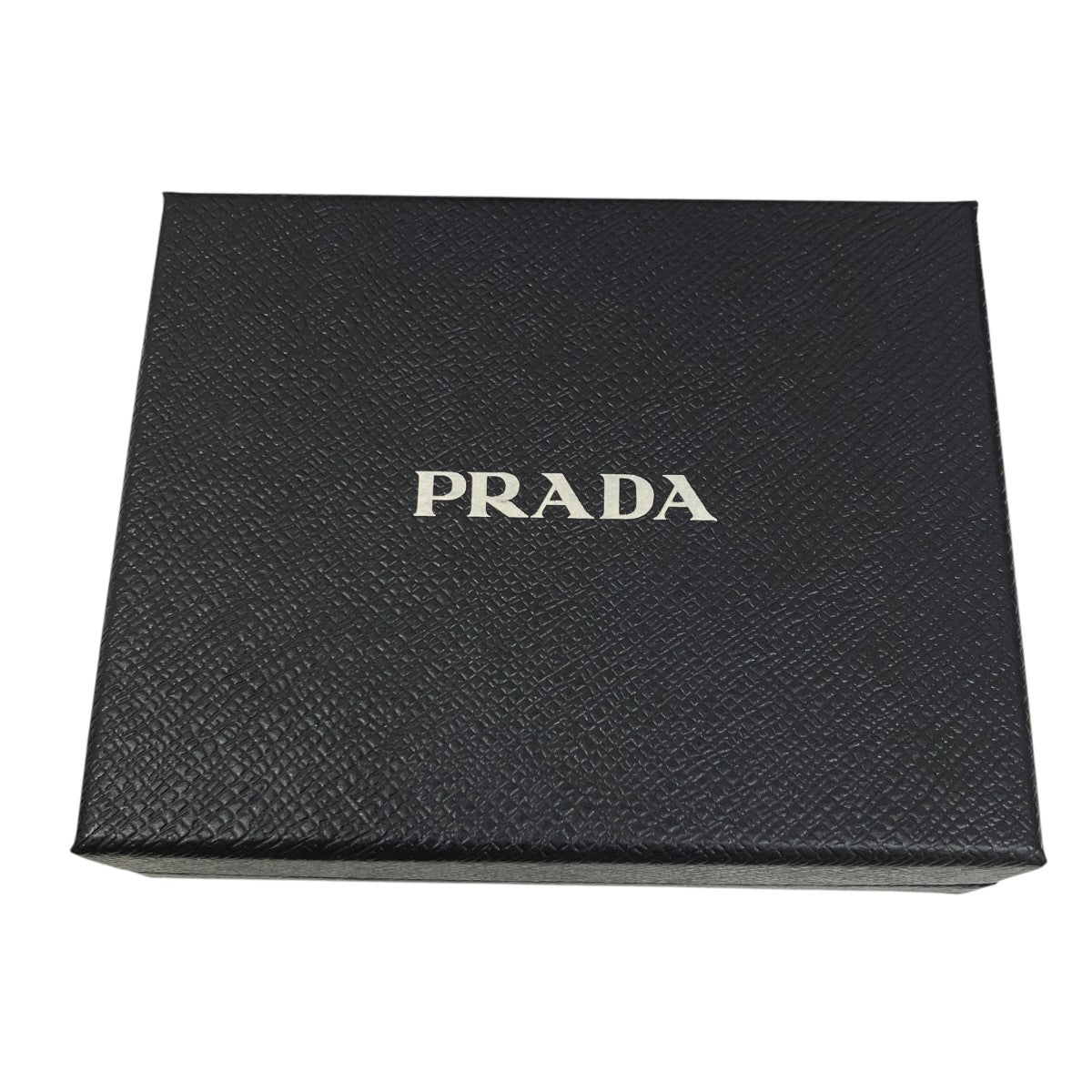 Prada Saffiano Triangolo Bifold Wallet Black / Gold - Pre-owned