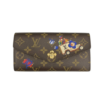 Louis Vuitton Vivienne Portefeuil Sarah Long Wallet Brown - Pre-owned