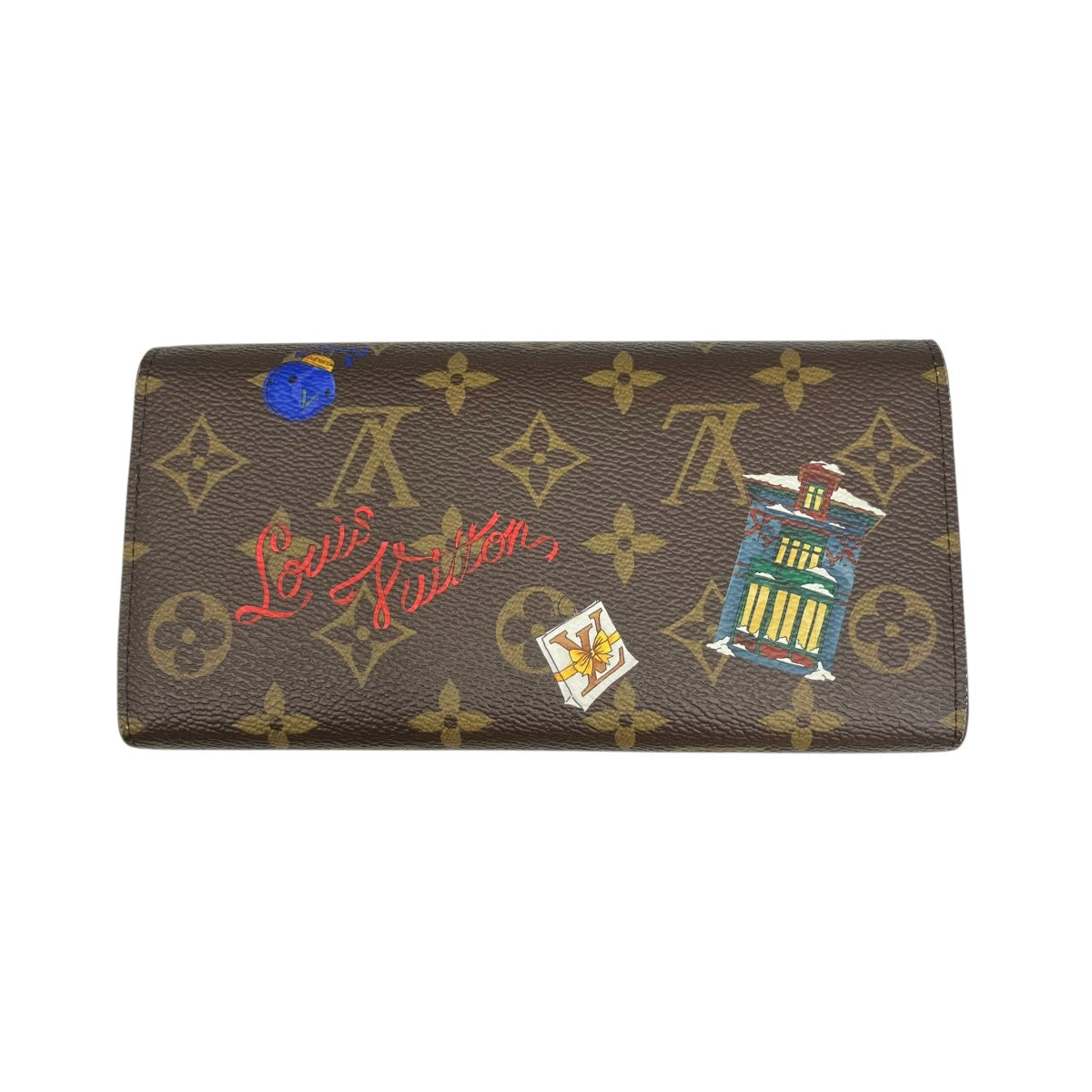 Louis Vuitton Vivienne Portefeuil Sarah Long Wallet Brown - Pre-owned