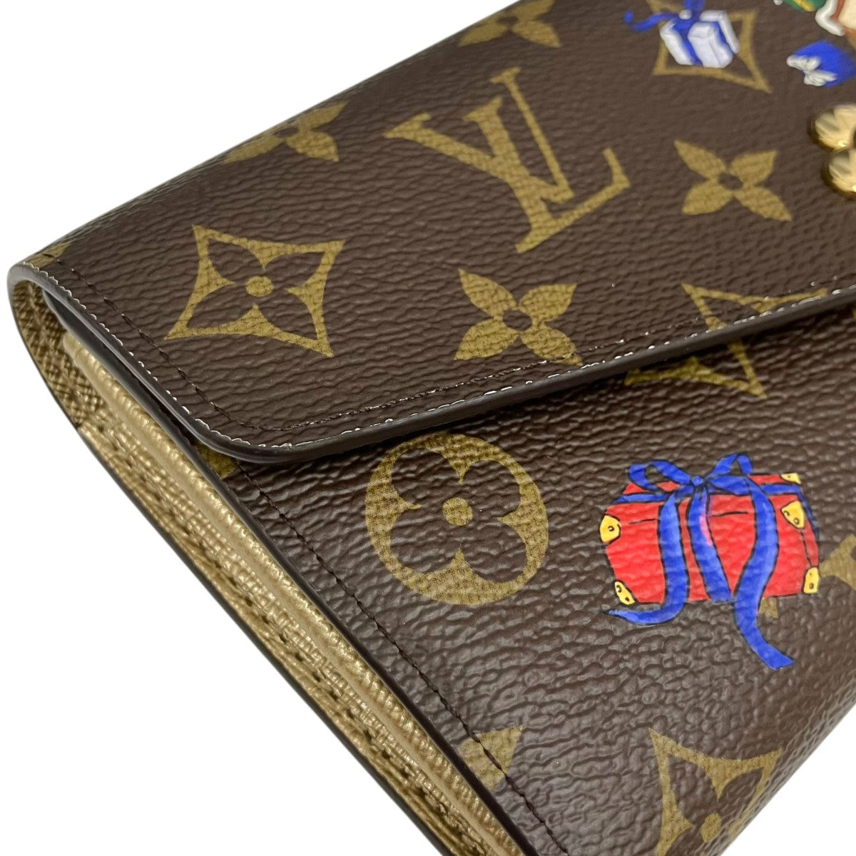 Louis Vuitton Vivienne Portefeuil Sarah Long Wallet Brown - Pre-owned