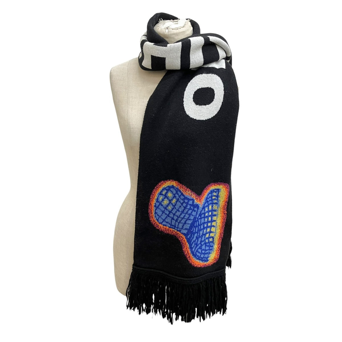 Off-White Thermo MAN Scarf Muffler Black - Pre-owned