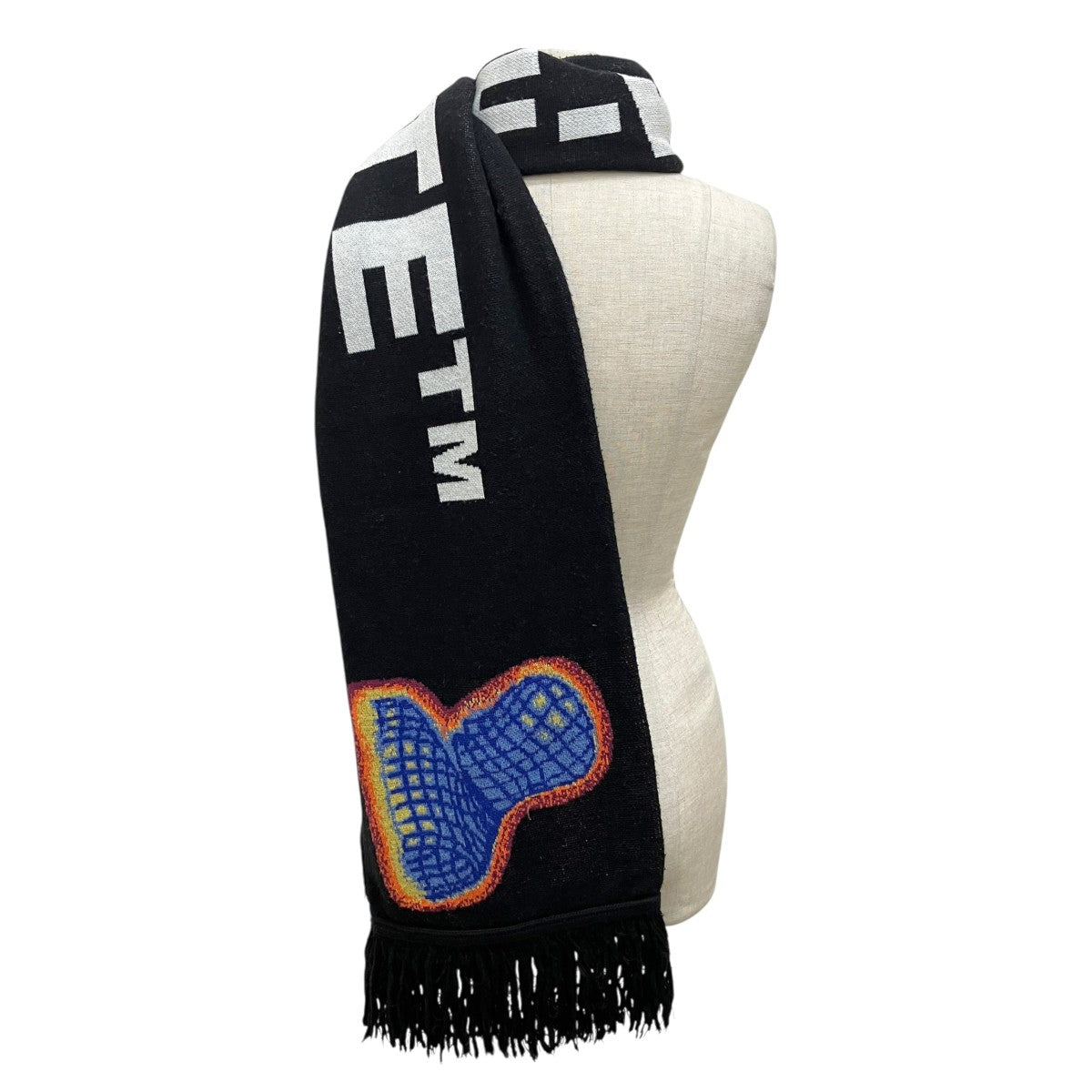 Off-White Thermo MAN Scarf Muffler Black - Pre-owned