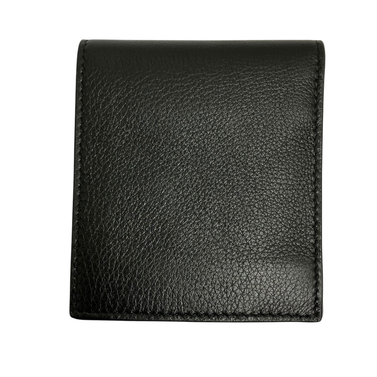 Prada Soft Calf Compact Wallet Bifold Wallet Black - Pre-owned