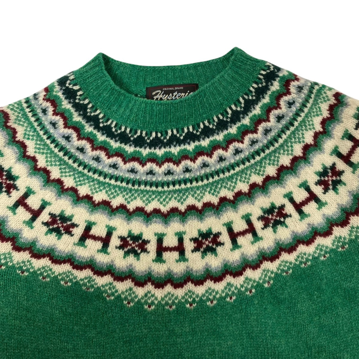 Hysteric Glamour Of Scotland Knit Green - Pre-owned