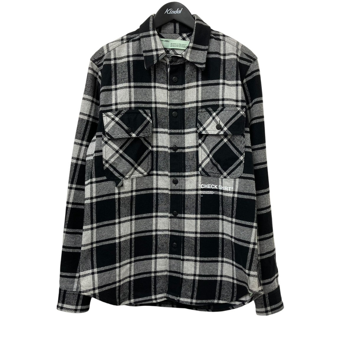Off-White Check Shirt Gray/Black - Pre-owned
