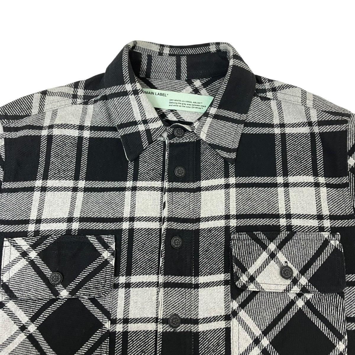 Off-White Check Shirt Gray/Black - Pre-owned