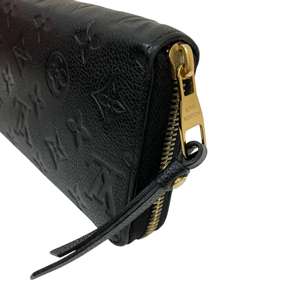 Louis Vuitton Zippy Wallet Monogram Empreinte Long Wallet Black - Pre-owned