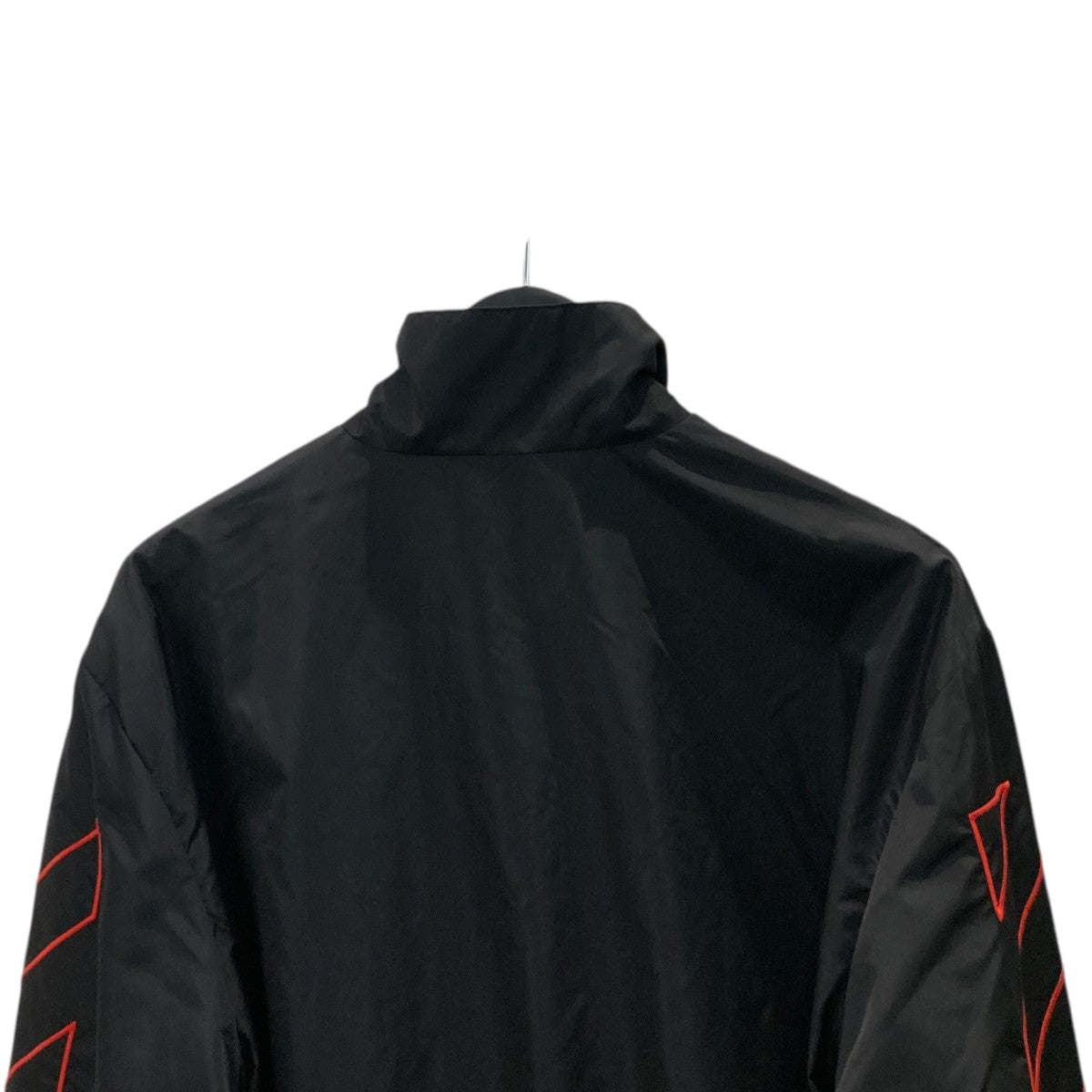 Off-White Logo Embroidery Nylon Jacket Black - Pre-owned