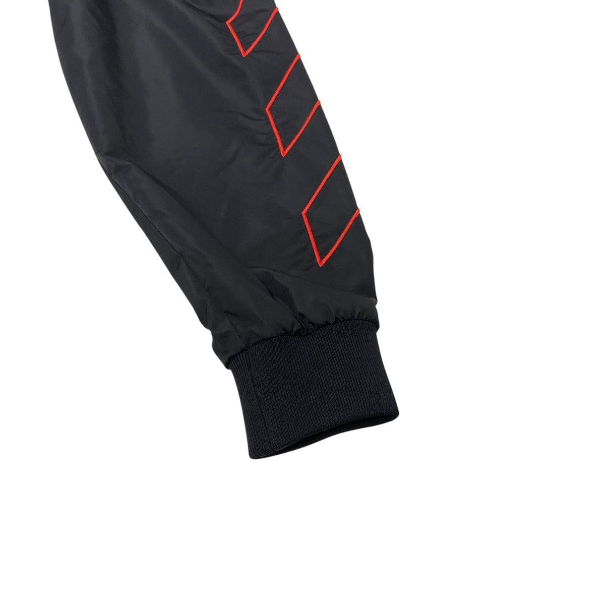 Off-White Logo Embroidery Nylon Jacket Black - Pre-owned